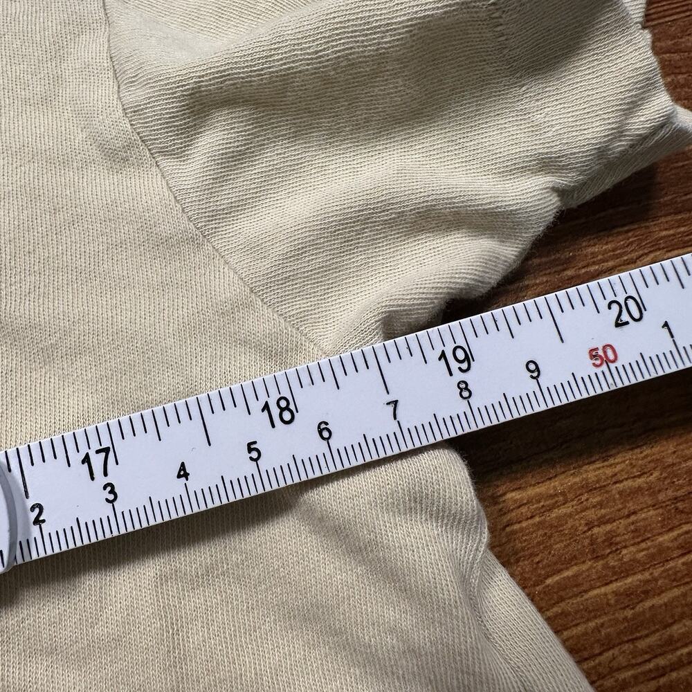 THE GREAT. Beige Cotton Tee with White Swan Graphic - Picture 8 of 13